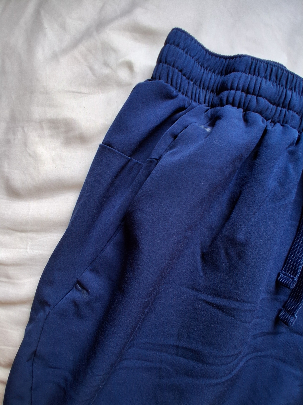 Russell Athletic Navy Performance Drawstring Shorts Men's Size S-CH (28-30) - Picture 4 of 9